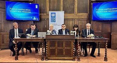 Depremde Gaziantep'e yapılan çalışmalar Bürüksel'de anlatıldı