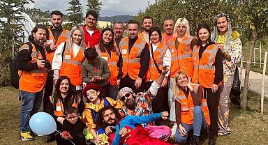 Depremzede çocuklar bu etkinlikle mutlu oldu