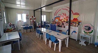 Depremzede çocuklara yeni oyun alanı