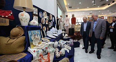 Derince'de kursiyerlerin el emeği ürünleri görücüye çıktı