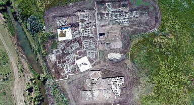 Diyarbakır'da 12 bin yıllık tarih havadan görüntülendi