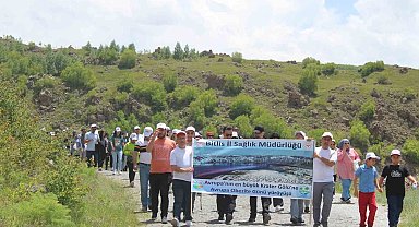 Doğa harikası Nemrut'ta sağlıklı beslenme ve hareketli yaşama dikkat çektiler