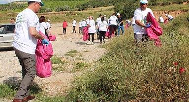 Doğanın yaşaması için temizlik yaptılar