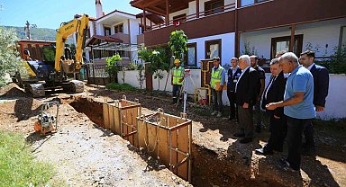 Düğerek Mahallesinde alt yapı çalışmaları devam ediyor