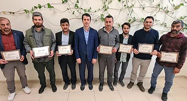 Dumlupınar'da deprem bölgesinde görev alan müftülük personeline başarı belgesi