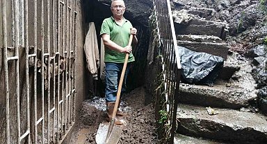 Duroğlu beldesinde sel ve su baskınları ile mücadele sürüyor