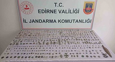 Edirne'de 520 tarihi eser ele geçirildi