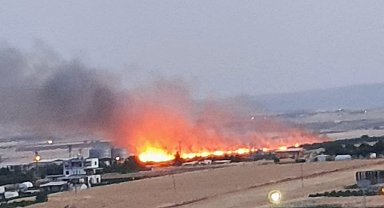 Ekili alanda çıkan yangında 70 dönümlük alan küle döndü