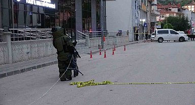 Ekipleri harekete geçiren yemek kazanı fünye ile patlatıldı