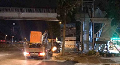 Elektrik akımına kapılan işçi yürekleri ağza getirdi