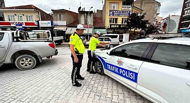 Emirdağ'da sürücülere yönelik polis denetimi