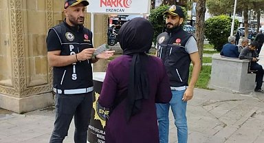 Erzincan'da uyuşturucuya karşı vatandaşlar bilgilendirildi