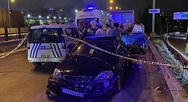 Esenler'de otomobilin çarptığı motosiklet sürücüsü hayatını kaybetti