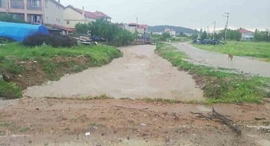 Eşme'de yağış hayatı olumsuz etkiledi