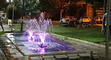 Eyyübiye parklarında görsel şölen