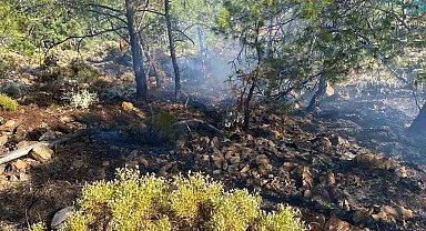 Fethiye İnlice Koyu'nda çıkan orman yangını söndürüldü