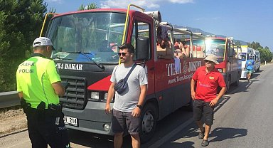 Fethiye'de bayram öncesi safari araçları denetlendi