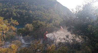 Fethiye'de çıkan orman yangını söndürüldü