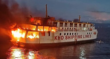 Filipinler'de 120 yolcunun bulunduğu feribotta yangın