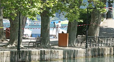 Fransa'da parkta çocuklara düzenlenen bıçaklı saldırıya ait görüntüler ortaya çıktı