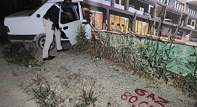 Gaz sızdıran çalıntı otomobil, terk edilmiş halde bulundu