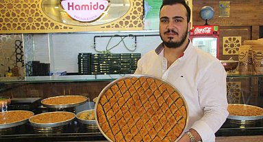 Gaziantep'te baklavacıların bayram yoğunluğu