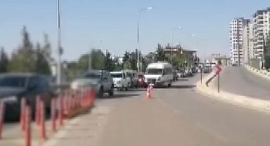 Gaziantep'te şerit ihlali yapan 17 sürücüye ceza