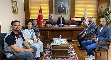 Genç sporcu ödüllendirildi