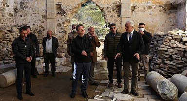 Giresun'da Çakrak Kilisesi'nin restorasyonu devam ediyor