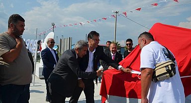 Gömeç Su Altı Heykel Galeri'sinde sergilenecek heykeller törenle açılı