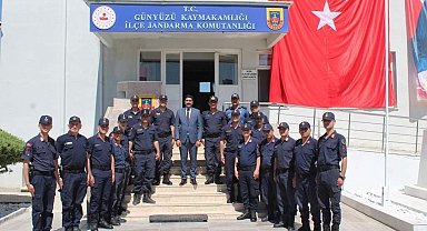 Günyüzü Kaymakamı Arslan'dan İlçe Jandarma Komutanlığına ziyaret