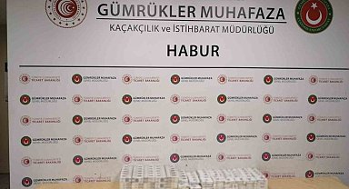 Habur Sınır Kapısı'nda bin 250 paket kaçak sigara ele geçirildi