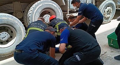 Hafriyat kamyonunun çarptığı şahıs öldü