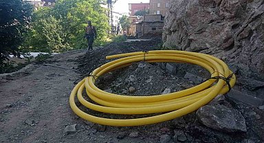 Hakkari'de doğalgaz çalışması devam ediyor