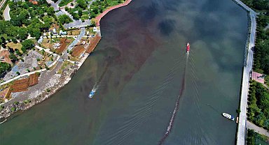 Haliç'te korkutan görüntü