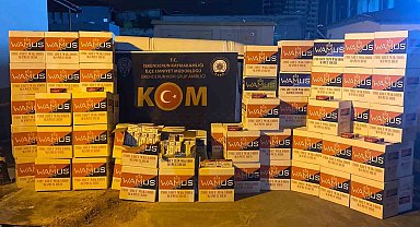 Hatay'da 750 bin adet kaçak makaron ele geçirildi