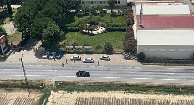 Havadan trafik denetiminde 345 araç kontrol edildi