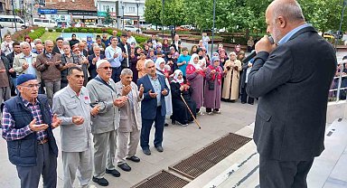 Havza'da hacı adayları kutsal topraklara uğurlandı