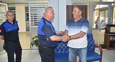 Hayatını kurtaran Kdz. Ereğli zabıtasına tatlıyla teşekkür etti