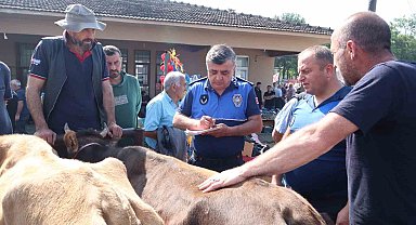 Hayvan sağlığı ve evrak denetimi yapıldı