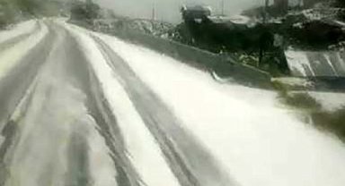 Haziran ayında her yer beyaza büründü