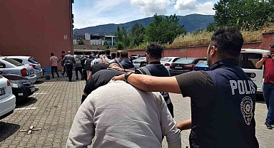 Hırsızlık operasyonunda 8 kişi tutuklandı