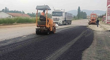 Hisarcık'ta yol bakım çalışması