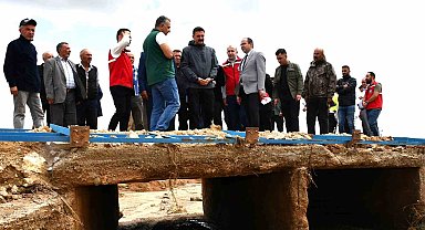 İkinci kez selin vurduğu köyde dereler taştı, tarım arazileri zarar gördü