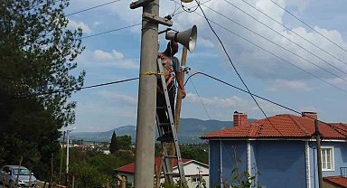 İlçe genelindeki anons sisteminde iyileştirme çalışmaları yaptı