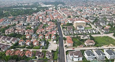 İnegöl park caddesinin asfaltı yenileniyor
