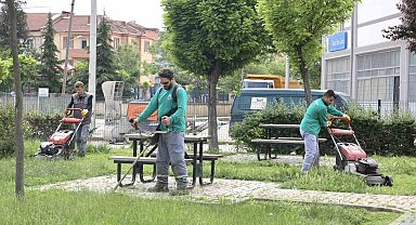 İnegöl'ün yeşil alanları yaza hazırlanıyor