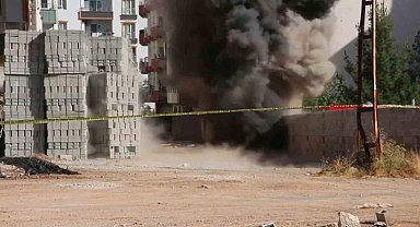 İnşaat için kazı yapan işçiler havan mermisi buldu