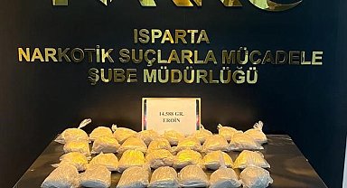 Isparta'da yapılan uyuşturucu operasyonunda 2 kişi tutuklandı
