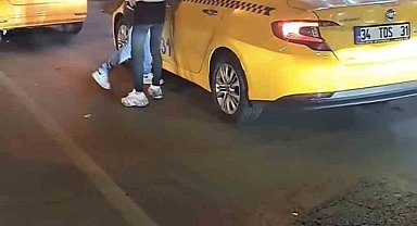 İstanbul'da taksiciye tekme ve yumruklu saldırı